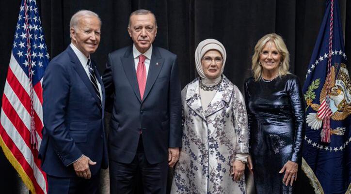 Cumhurbaşkanı Erdoğan Biden'ın düzenlediği resepsiyona katıldı