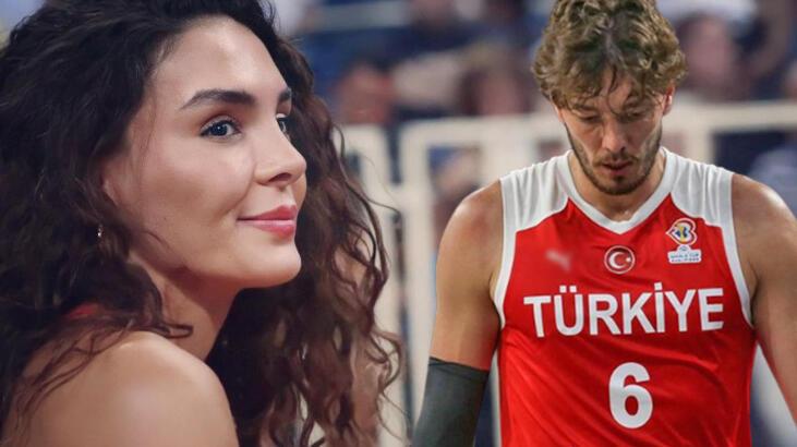 Ebru Şahin'den eşi Cedi Osman'a maç sonrası tebrik!