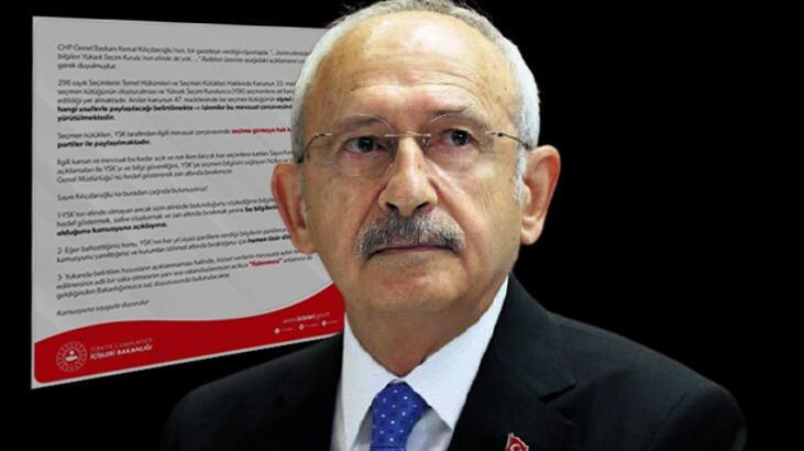 İçişleri Bakanlığı'ndan Kılıçdaroğlu'na çağrı: Kaynağın neresi olduğunu kamuoyuna açıklayın