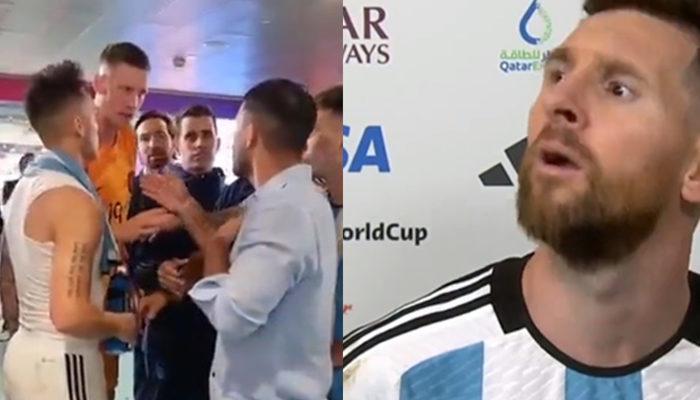 Messi ile Weghorst maç sonunda birbirine girdi! ''Sen çok büyük bir aptalsın''