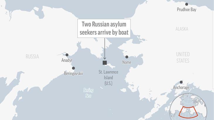 Ruslar tekneyle ABD'ye kaçtı! Alaska'da yakalandılar