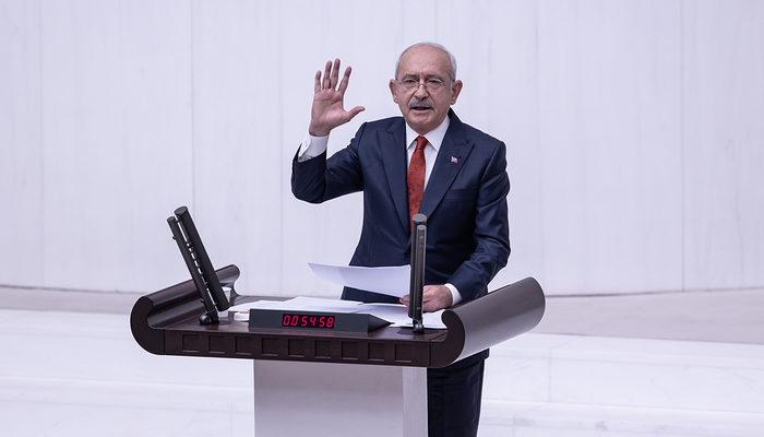  CHP Genel Başkanı Kemal Kılıçdaroğlu konuştuğu sırada Meclis'te gergin anlar! 