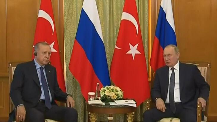 Son dakika... Cumhurbaşkanı Erdoğan ile Putin Soçi'de buluştu